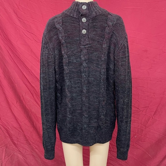 Weatherproof Military Inspired Fisherman Cable Knit Pullover sweater size medium - Picture 2 of 4